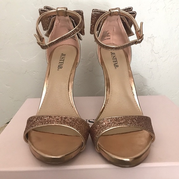 NEW Rose gold glitter heels - Picture 4 of 6